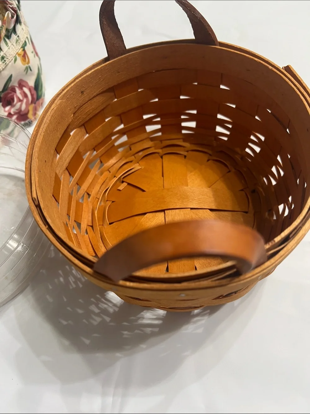 Longaberger Natural Brown Handwoven Basket